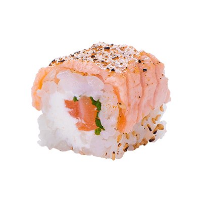 California rolls - Salmon aburi roll